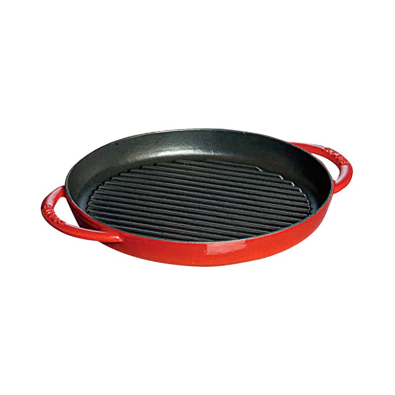 ストウブ ピュアグリル ラウンド 22cm チェリー 40511-524 1個(ご注文単位1個)【直送品】