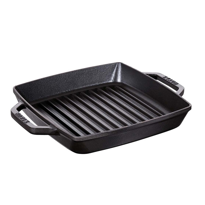 ストウブ ピュアグリル スクエア 23cm ブラック 40511-728 1個(ご注文単位1個)【直送品】