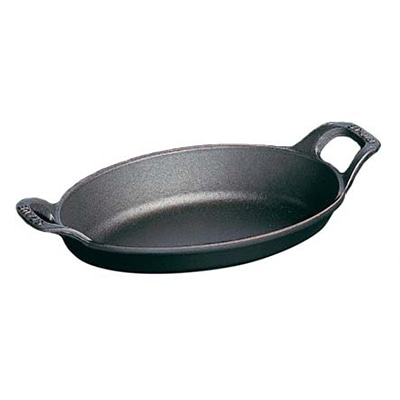 ストウブ オーバルスタッカブルディッシュ 15cm ブラック 40509-546 1個(ご注文単位1個)【直送品】