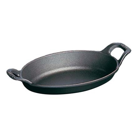 ストウブ オーバルスタッカブルディッシュ 21cm ブラック 40509-391 1個(ご注文単位1個)【直送品】