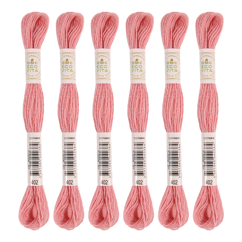 DMC 刺しゅう毛糸 [ECOVITA-エコヴィータ-] ウールスレッド 1カセ16m 同色6本入 col.402 1箱（ご注文単位1箱）【直送品】