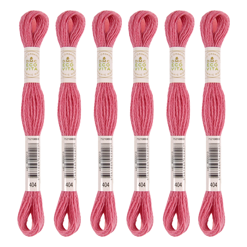 DMC 刺しゅう毛糸 [ECOVITA-エコヴィータ-] ウールスレッド 1カセ16m 同色6本入 col.404 1箱（ご注文単位1箱）【直送品】