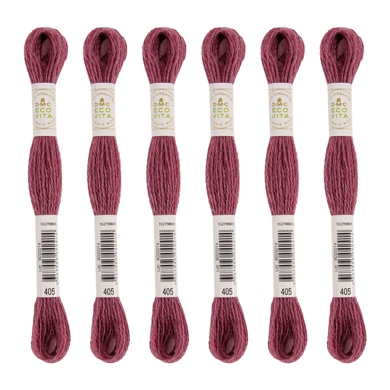 DMC 刺しゅう毛糸 [ECOVITA-エコヴィータ-] ウールスレッド 1カセ16m 同色6本入 col.405 1箱（ご注文単位1箱）【直送品】