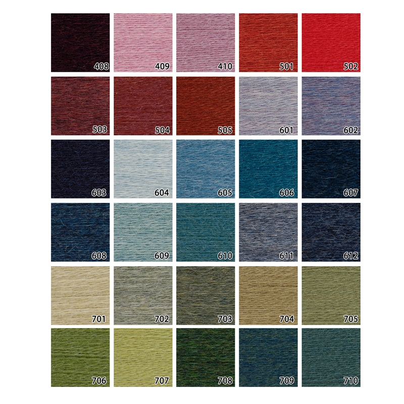 DMC 刺しゅう毛糸 [ECOVITA-エコヴィータ-] ウールスレッド 1カセ16m 同色6本入 col.501 1箱（ご注文単位1箱）【直送品】