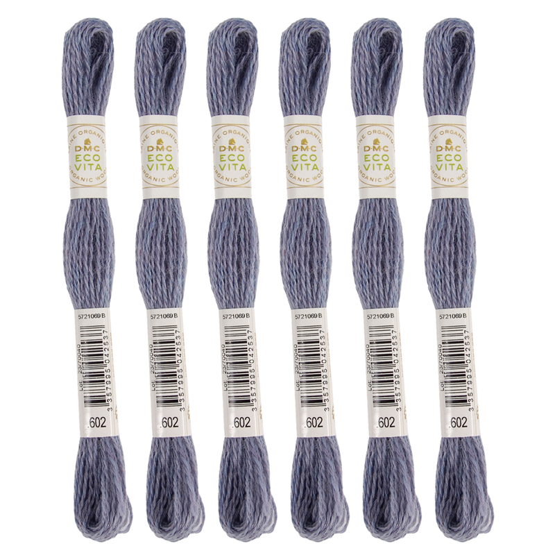 DMC 刺しゅう毛糸 [ECOVITA-エコヴィータ-] ウールスレッド 1カセ16m 同色6本入 col.602 1箱（ご注文単位1箱）【直送品】