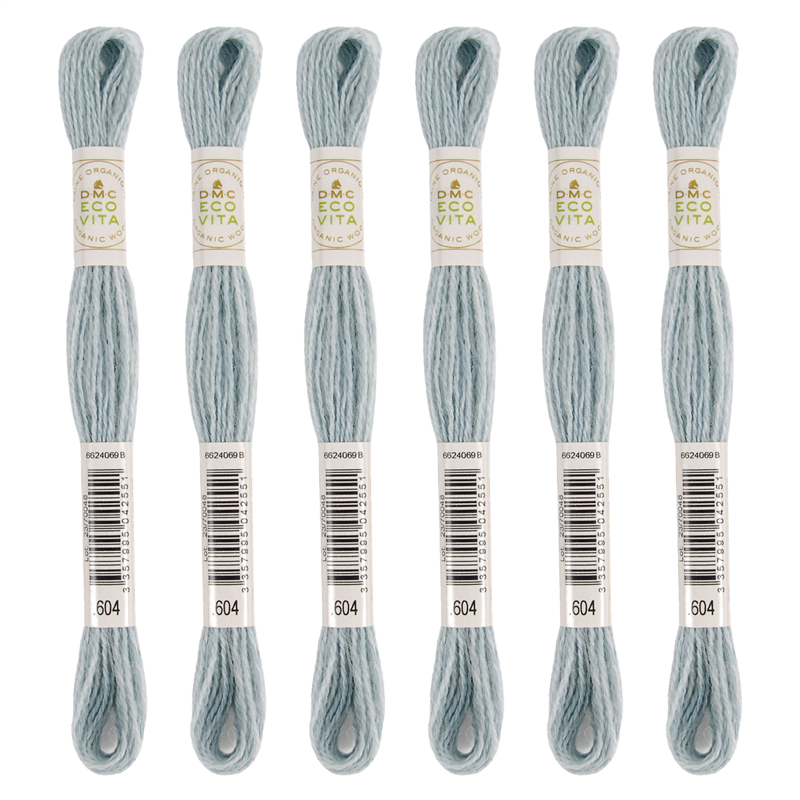 DMC 刺しゅう毛糸 [ECOVITA-エコヴィータ-] ウールスレッド 1カセ16m 同色6本入 col.604 1箱（ご注文単位1箱）【直送品】