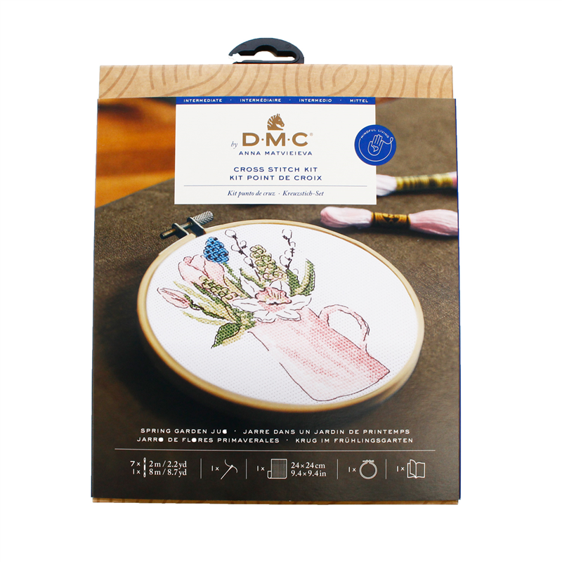 DMC デザイナーコレクション 刺しゅうキット SPRING GARDEN JUG DMC-BK413 1個（ご注文単位1個）【直送品】