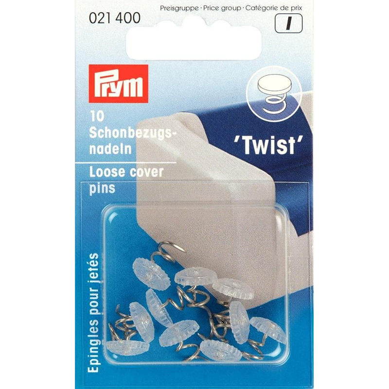 日本紐釦貿易 プリム(Prym) ルーザーストップピン ツイスト ずれ防止 直径13×H10mm 10個 シルバー 021400 （ご注文単位1個）【直送品】
