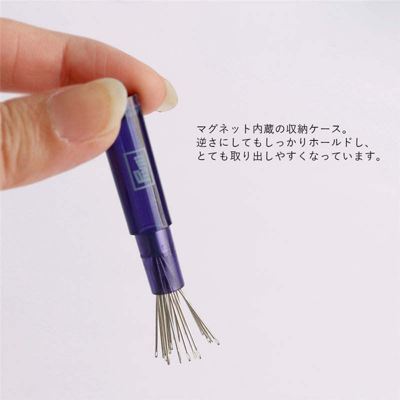 日本紐釦貿易 プリム(Prym) プレミアムキルト針 26mm細 マグネットケース付き イエロー 121442 (ご注文単位1個)【直送品】