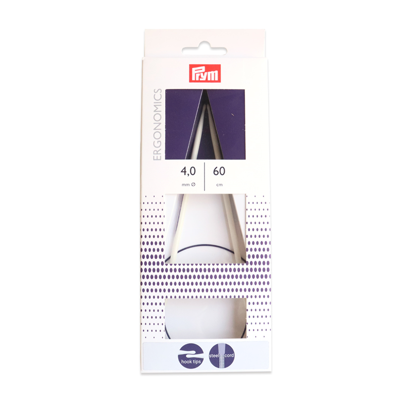 日本紐釦貿易 プリム(Prym) エルゴノミック 輪針 60cm 4.0mm PRM215604 (ご注文単位1個)【直送品】