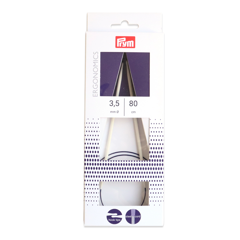 日本紐釦貿易 プリム(Prym) エルゴノミック 輪針 80cm 3.5mm PRM215803 (ご注文単位1個)【直送品】