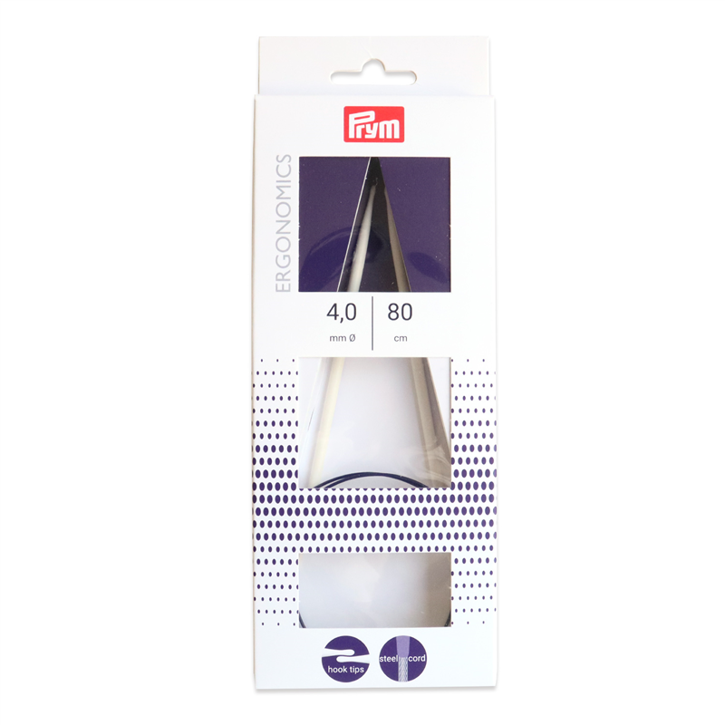 日本紐釦貿易 プリム(Prym) エルゴノミック 輪針 80cm 4.0mm PRM215804 (ご注文単位1個)【直送品】