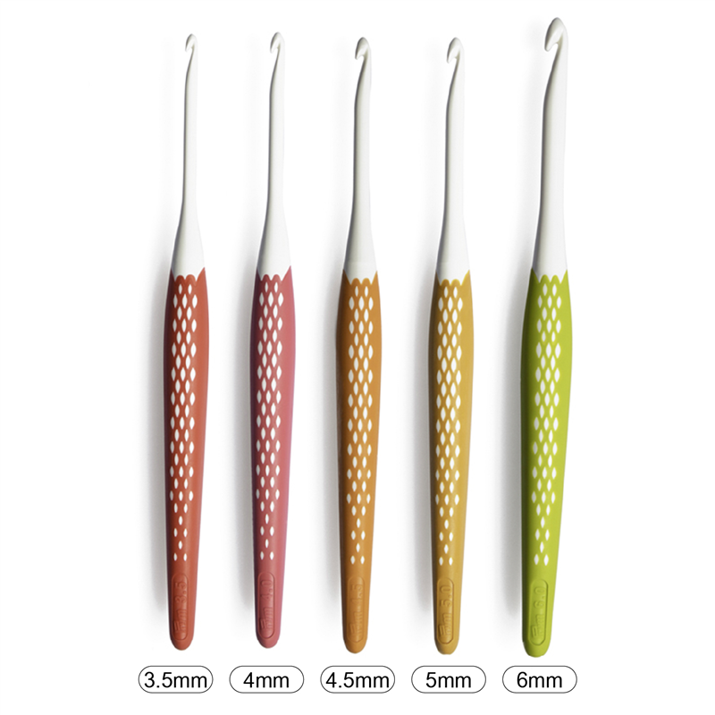 日本紐釦貿易 プリム(Prym) エルゴノミック かぎ針セット 3.5/4.0/4.5/5.0/6.0mm 5本セット/各1本入 PRM218440 (ご注文単位1セット)【直送品】