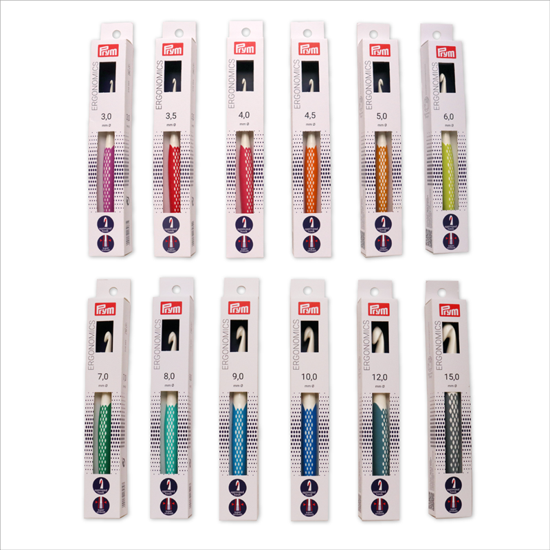 日本紐釦貿易 プリム(Prym) エルゴノミック かぎ針 7mm リーフグリーン PRM218489 (ご注文単位1本)【直送品】