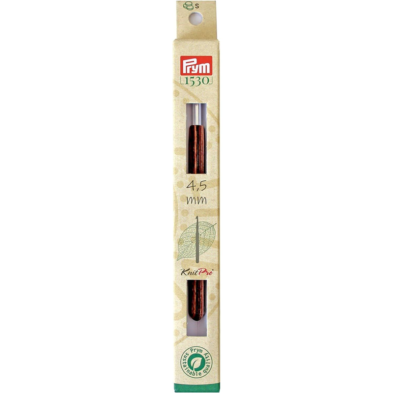 日本紐釦貿易 プリム(Prym) かぎ針 木製持ち手/アルミフック 4,5mm×14cm 1本 PRM223505 (ご注文単位1本)【直送品】