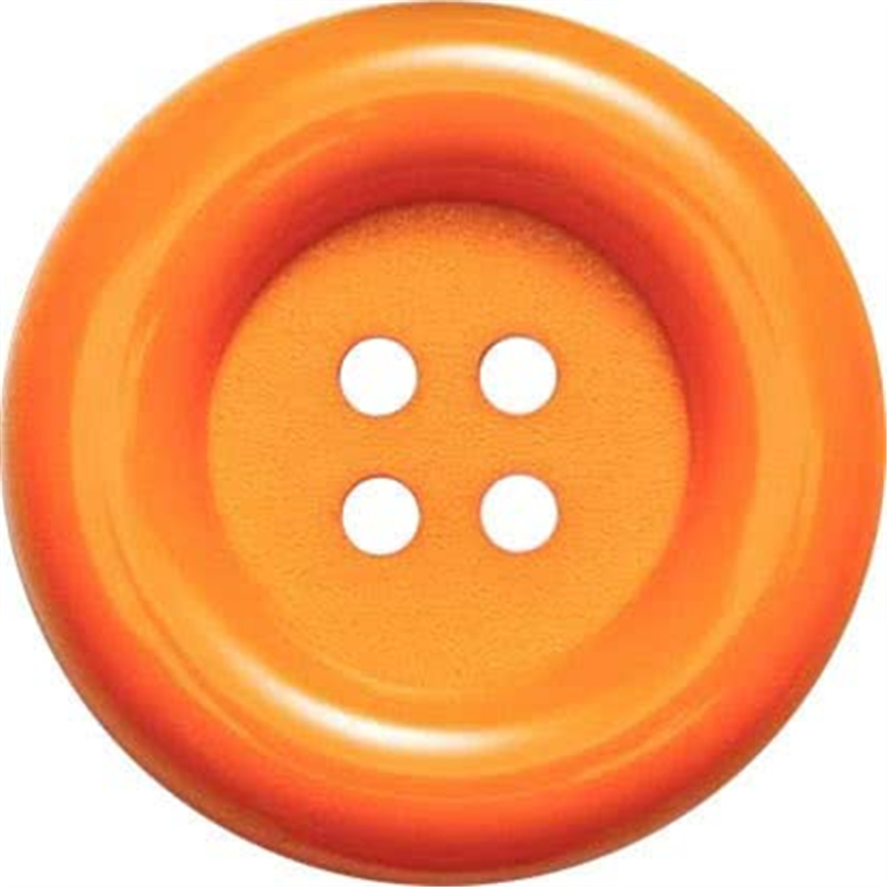 日本紐釦貿易 プリム(Prym) デコレーションボタン 外径35mm 4個入 オレンジ 315101 (ご注文単位1個)【直送品】