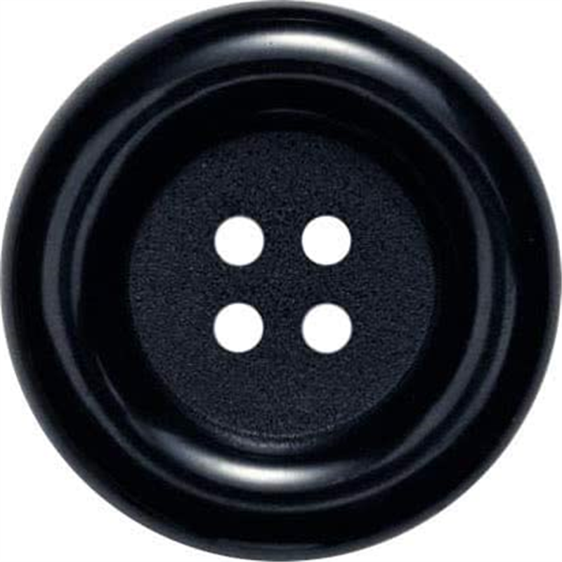 日本紐釦貿易 プリム(Prym) デコレーションボタン 外径35mm 4個入 ブラック 315105 (ご注文単位1個)【直送品】