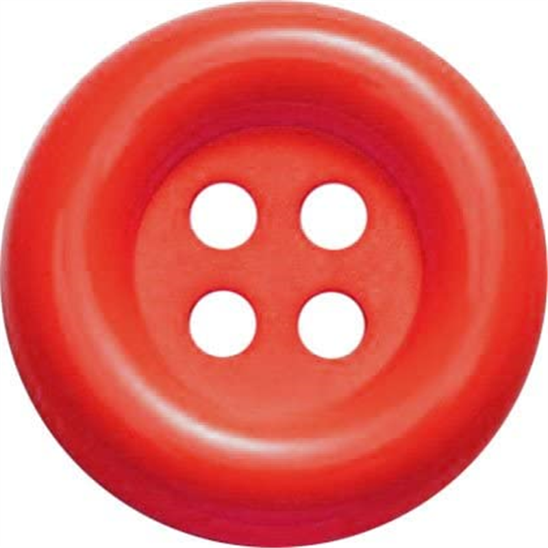 日本紐釦貿易 プリム(Prym) デコレーションボタン 外径50mm 4個入 レッド 315122 (ご注文単位1個)【直送品】