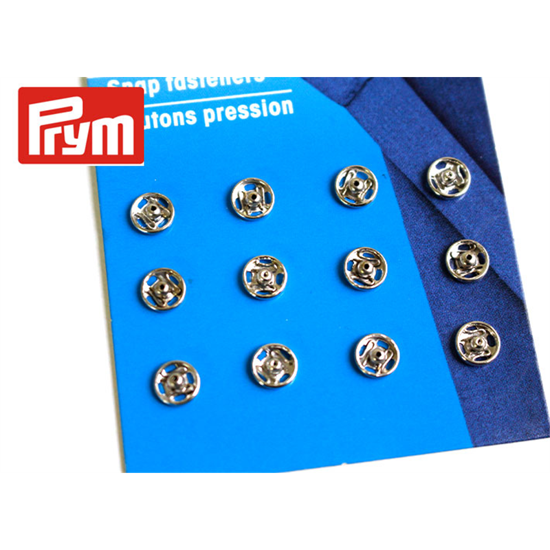 日本紐釦貿易 プリム(Prym) シルバースナップボタン 縫い付け 丸型 6mm 12組 シルバー 323163 (ご注文単位1個)【直送品】