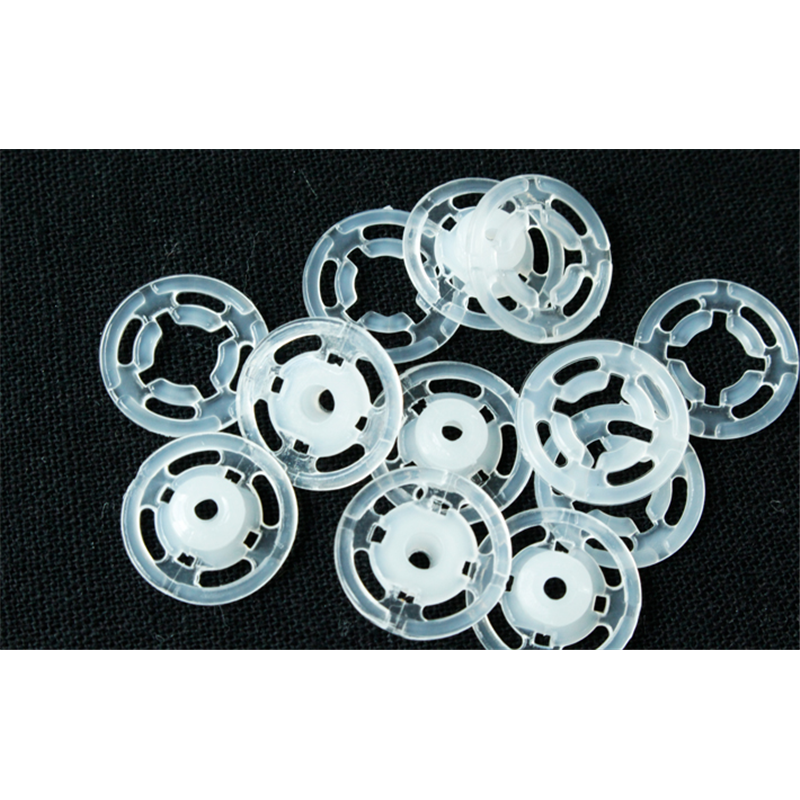 日本紐釦貿易 プリム(Prym) プラスチックスナップボタン 縫い付け 丸型 15mm 6組 半透明 347105 (ご注文単位1個)【直送品】