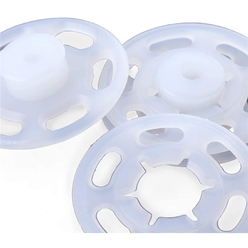 日本紐釦貿易 プリム(Prym) プラスチックスナップボタン 縫い付け 丸型 15mm 6組 半透明 347105 (ご注文単位1個)【直送品】