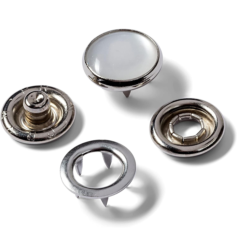 日本紐釦貿易 プリム(Prym) スナップボタン Jersey キャップ型 φ12mm 6組入 クリアホワイト 390122 （ご注文単位1個）【直送品】