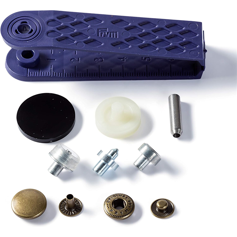 日本紐釦貿易 プリム(Prym) スナップボタン Anorak キット付 φ15mm 10組入 アンティーク真鍮 390299 （ご注文単位1個）【直送品】