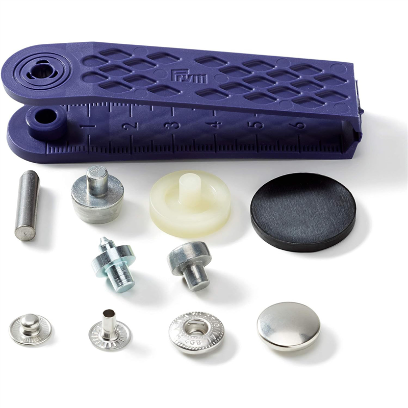 日本紐釦貿易 プリム(Prym) スナップボタン Anorak キット付 φ15mm 10組入 ニッケル 390301 (ご注文単位1個)【直送品】