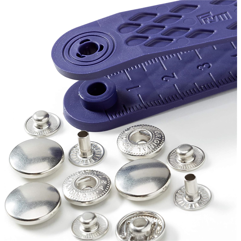 日本紐釦貿易 プリム(Prym) スナップボタン Anorak キット付 φ15mm 10組入 ニッケル 390301 (ご注文単位1個)【直送品】