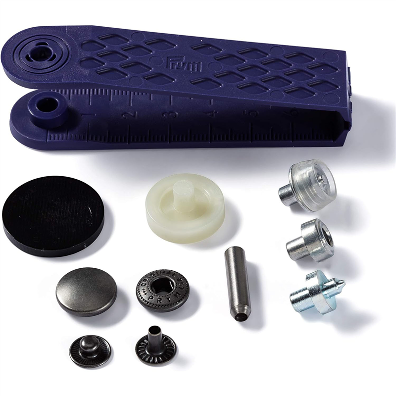 日本紐釦貿易 プリム(Prym) スナップボタン Anorak キット付 φ15mm 10組入 オールドアイアン 390310 (ご注文単位1個)【直送品】