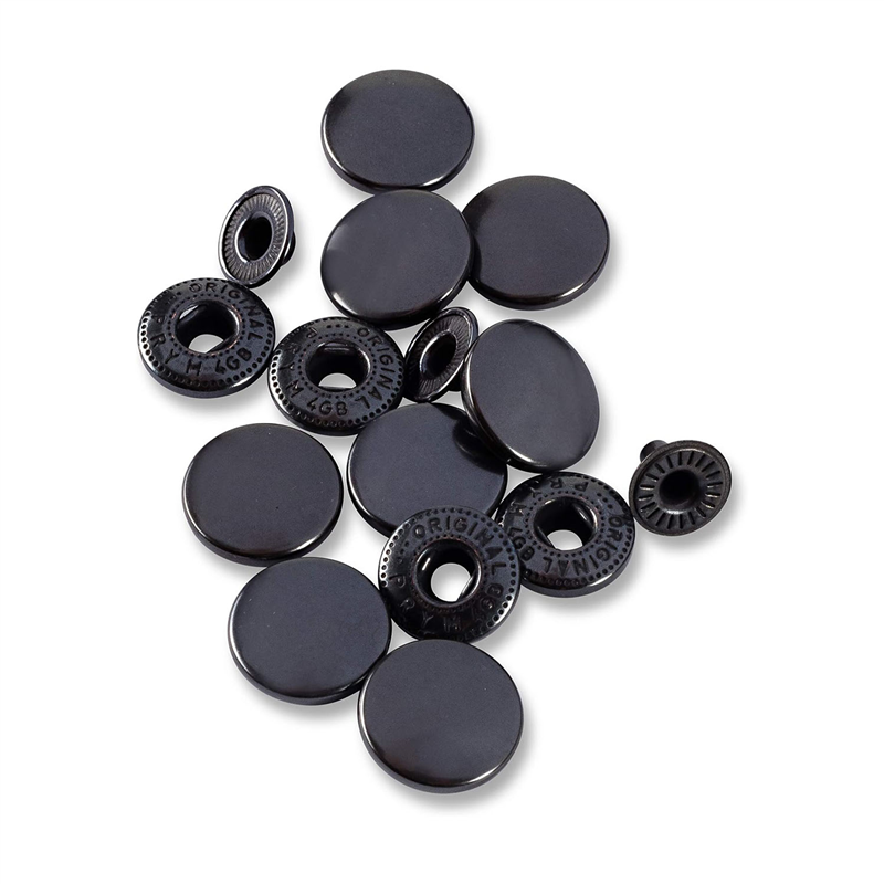 日本紐釦貿易 プリム(Prym) スナップボタン Anorak 補充用 φ15mm 10組入 ブラックニッケル 390327 (ご注文単位1個)【直送品】