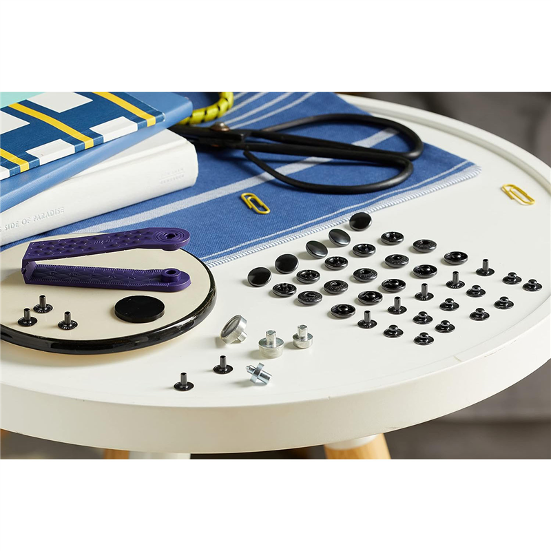 日本紐釦貿易 プリム(Prym) スナップボタン Anorak キット付 φ12mm 10組入 ブラックニッケル 390339 (ご注文単位1個)【直送品】