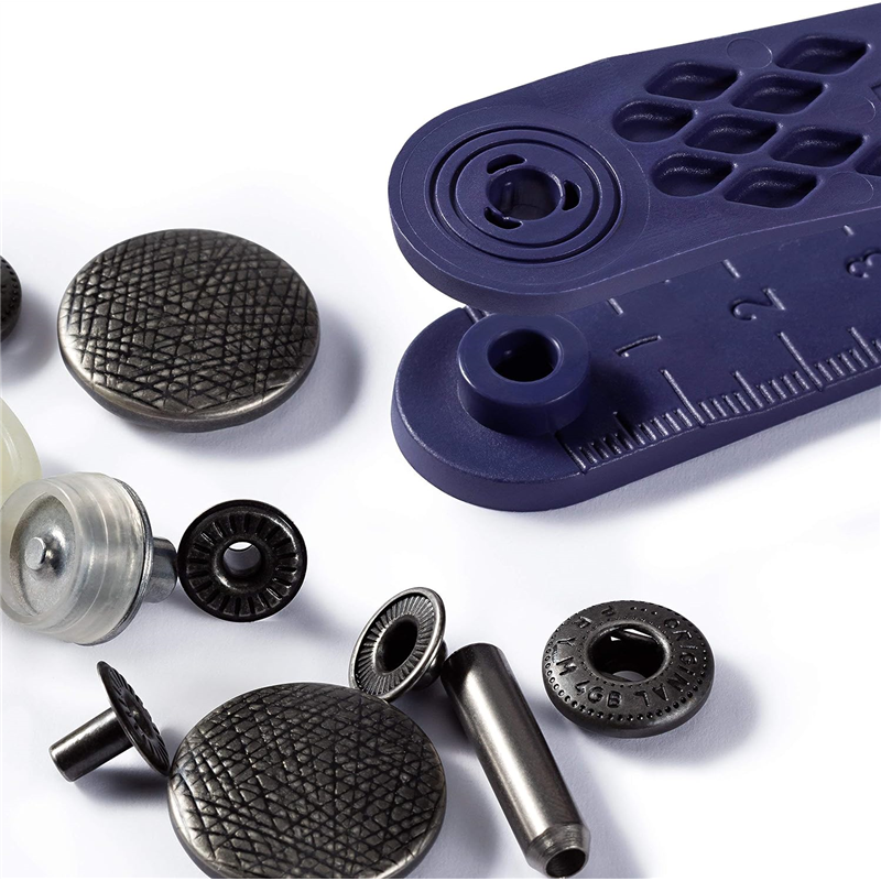 日本紐釦貿易 プリム(Prym) スナップボタン Anorak キット付 φ20mm 6組入 アンティークシルバー 390358 （ご注文単位1個）【直送品】