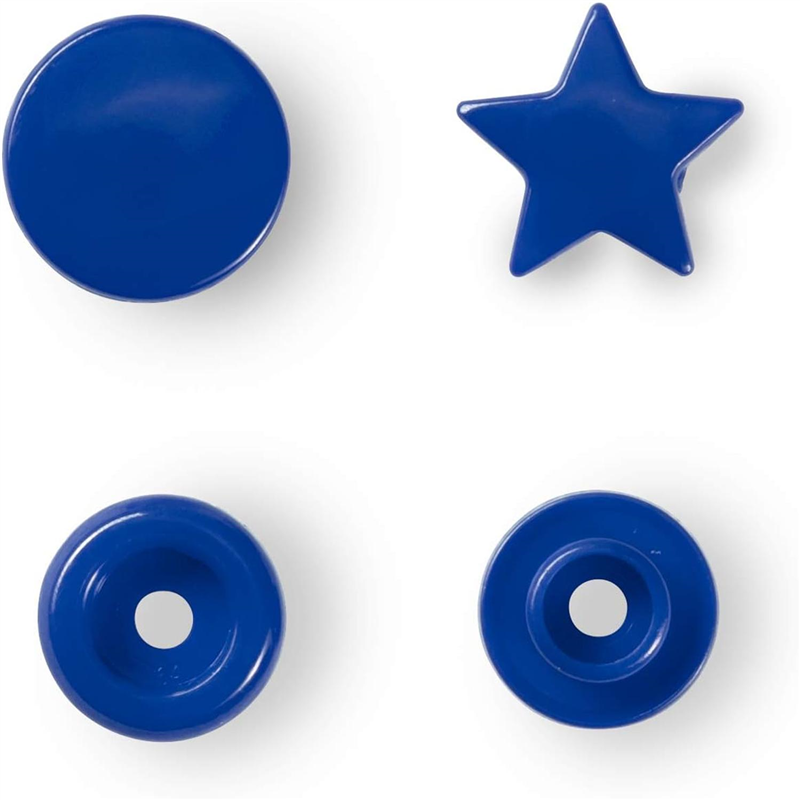 日本紐釦貿易 プリム(Prym) プラスチックカラースナップボタン スター型 ブルー 393216 （ご注文単位1個）【直送品】