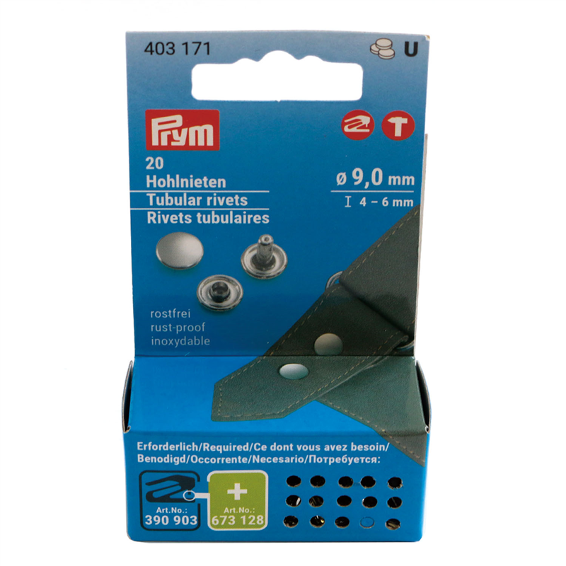 日本紐釦貿易 プリム(Prym) カシメ金具 9mm 20個入 403171 (ご注文単位1台)【直送品】