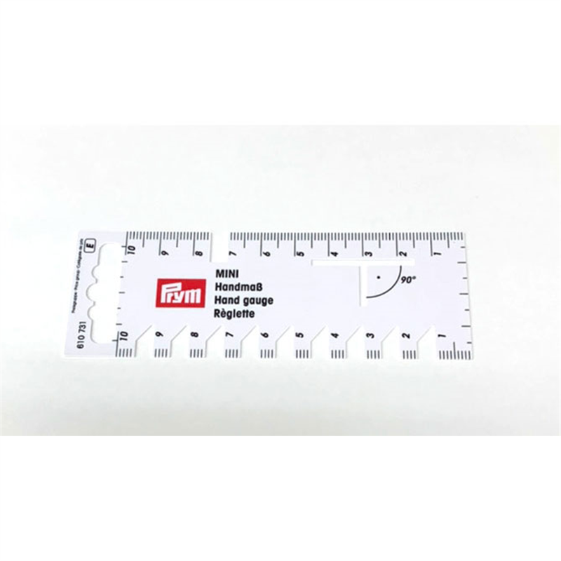 日本紐釦貿易 プリム(Prym) ハンドソーイングゲージ ミニ 40×115mm ホワイト PRM610731 (ご注文単位1枚)【直送品】