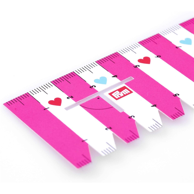 日本紐釦貿易 プリム(Prym) プリム・ハンドソーイングゲージ ピンク 21X4.5cm PRM610737 (ご注文単位1枚)【直送品】