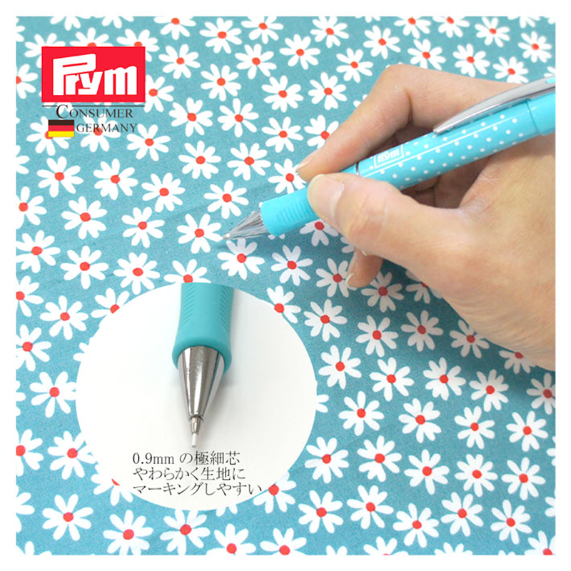 日本紐釦貿易 プリム(Prym) 布用水性シャープチャコ 全長140mm 1セット ホワイト/.本体ミントグリーン 芯直径0.9mm 610842 (ご注文単位1個)【直送品】