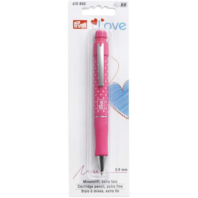 日本紐釦貿易 プリム(Prym) 布用水生シャープチャコ 0.9mm ピンク 替え芯ピンクφ0.9mm1本入 PRM610850 （ご注文単位1個）【直送品】