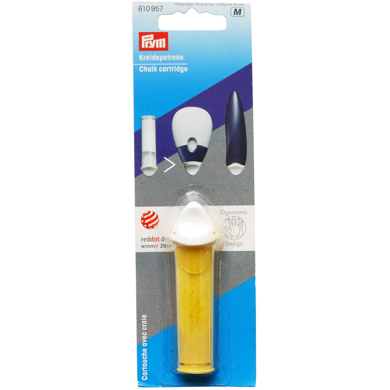 日本紐釦貿易 プリム(Prym) マウススティック用替カートリッジ 3g入 1本 黄 610956 （ご注文単位1個）【直送品】