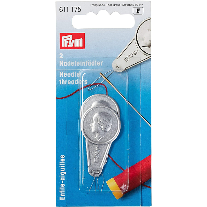 日本紐釦貿易 プリム(Prym) スレッダー2個セット 5×7cm 2個 シルバー 611147 （ご注文単位1個）【直送品】