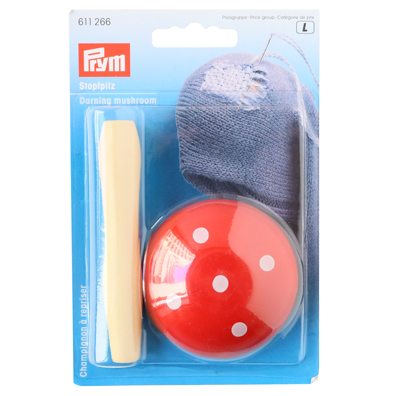 日本紐釦貿易 プリム(Prym) ダーニングマッシュルーム ニット修正 ほころびかがり用 全長：96mm/傘直径：57mm PRM611266 （ご注文単位1個）【直送品】