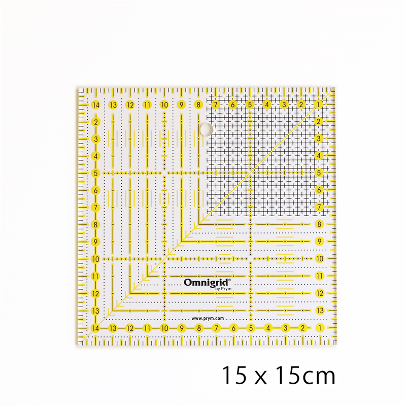 日本紐釦貿易 プリム(Prym) オムニグリッド定規 15cm×15cm PRM611306 (ご注文単位1個)【直送品】