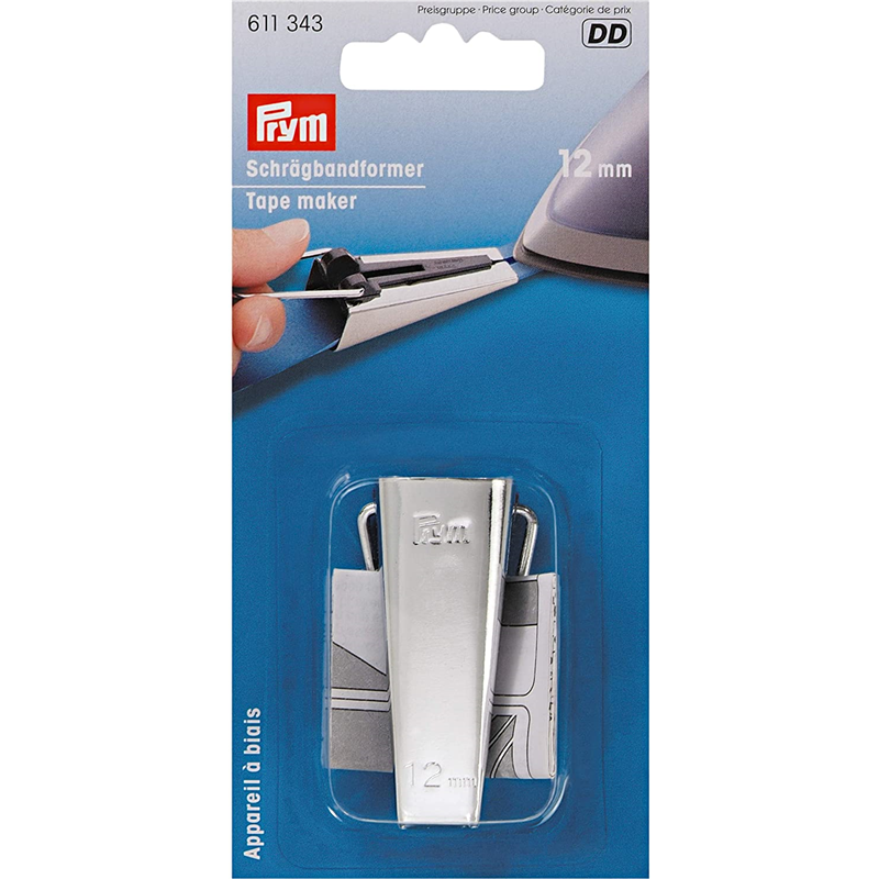 日本紐釦貿易 プリム(Prym) バイアステープメーカー 出来上がり巾12mm 1個 シルバー 611340 （ご注文単位1個）【直送品】