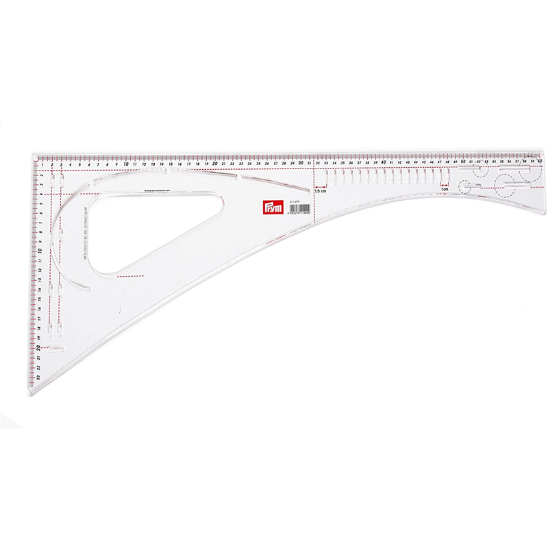 >日本紐釦貿易 プリム(Prym) ドレスメーカールーラー 60cm 1本 透明 611494 (ご注文単位1個)【直送品】