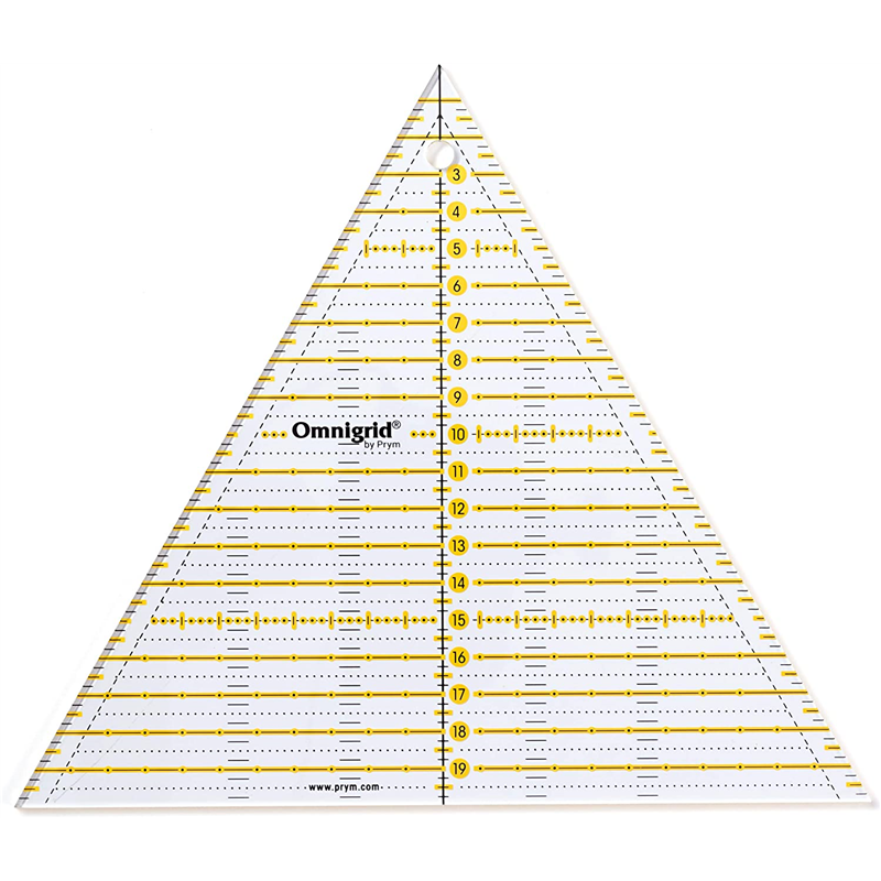日本紐釦貿易 プリム(Prym) オムニグリッド三角定規 60度/20cm PRM611656 (ご注文単位1個)【直送品】