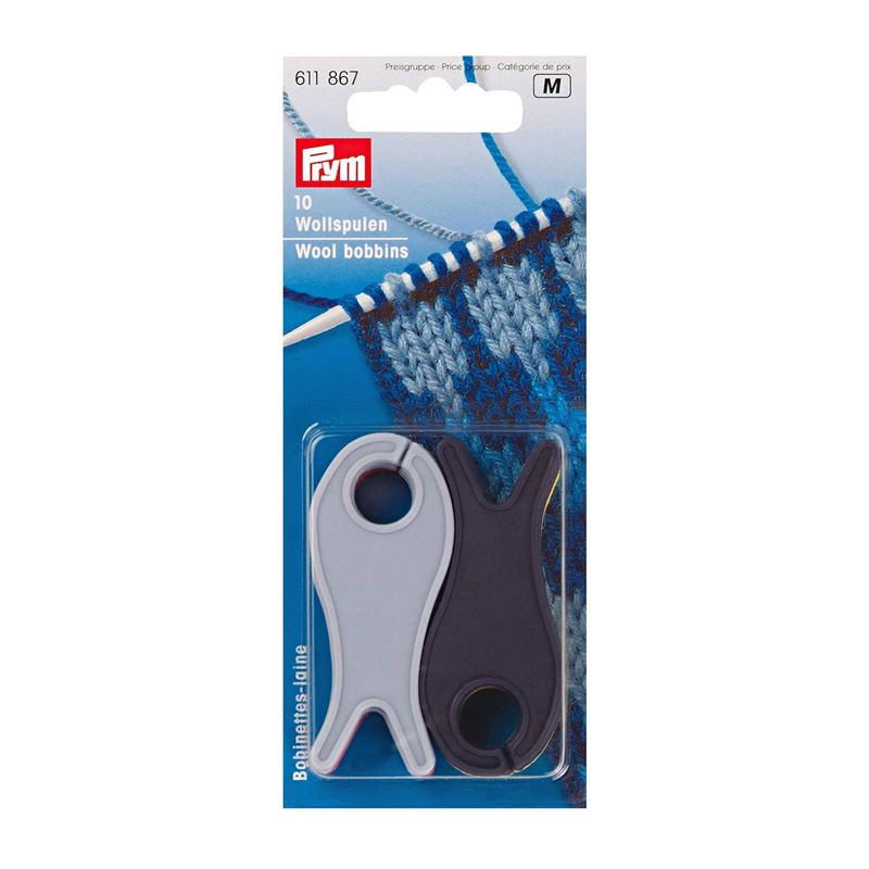 日本紐釦貿易 プリム(Prym) 毛糸ボビン小（アソートカラー10個入） 60mm×22mm PRM611867 （ご注文単位1個）【直送品】