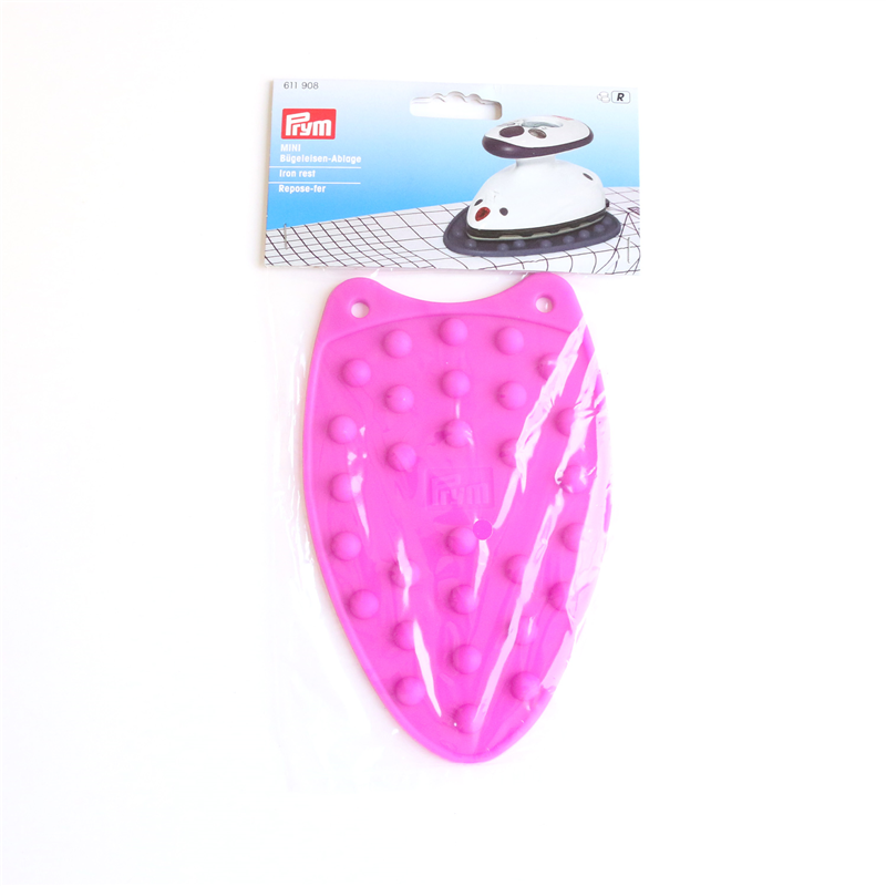 日本紐釦貿易 プリム(Prym) 耐熱シリコン アイロンマット ミニ 150mm×100mm ピンク PRM611908 (ご注文単位1枚)【直送品】