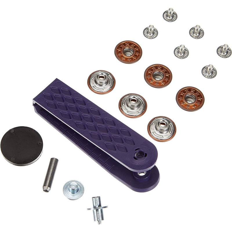 日本紐釦貿易 プリム(Prym) ジーンズドーナツボタン 「スターオープン」キット付 φ17mm 6組入 オールドカッパー 622238 (ご注文単位1個)【直送品】