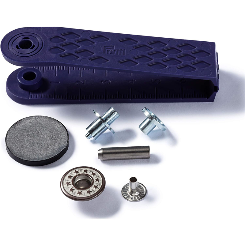 日本紐釦貿易 プリム(Prym) ジーンズドーナツボタン 「スターオープン」キット付 φ17mm 6組入 ヴィンテージ真鍮 622239 (ご注文単位1個)【直送品】